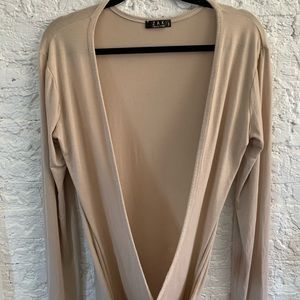 ZAK collection Tan cocoon cardigan Sz Lg